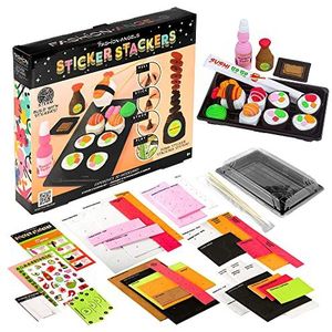 Fashion Angels - Sticker Stackers Set Sushi, Schuimrubberen Stickers voor 3D-creaties, Kinderspeelgoed Etenswaren, Creatieve Activiteit, vanaf 8 jaar, F13194