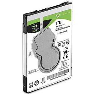 SEAGATE Barracuda 1TB HDD SATA 6 Gb/s 5400 rpm 6,4 cm 2,5 inch 7 mm hoogte 128 Mb cache BLK