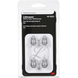 3M Littmann: Reserveonderdelen, SnapOn oordopjes zachte afdichting, grijs, groot en klein, 40002, kit