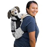 K9 Sport Sack | Hondendrager rugzak voor kleine en middelgrote huisdieren | verstelbare hondenrugzakdrager aan de voorkant | volledig geventileerd | Dierenarts goedgekeurd, Air - Kolen Grijs, X-Small