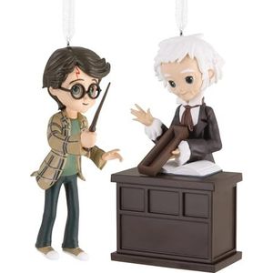 Hallmark Storied Moments, Harry Potter & Ollivander Ornament, Harry Potter Boomdecoratie, Hars Hangende Ornament, Kerst Hangende Ornament, Geschenken voor Kerstmis