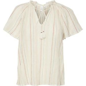 VERO MODA - Vmkaya S/S V-Neck WVN Btq Top - Veelkleurig - Dames