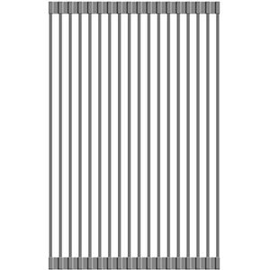 Qvant slipvaste rolmat/afdruipmat/keukenmat voor diverse gootsteen 33 x 51 cm, grijs, SR01 Grey