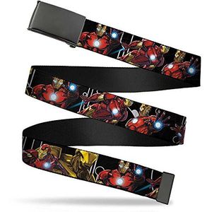 Buckle-Down Jongens Web Belt Iron Man, Multicolor, 1.25 ""Wide-Past tot 42"" Pant Size, Multi kleuren