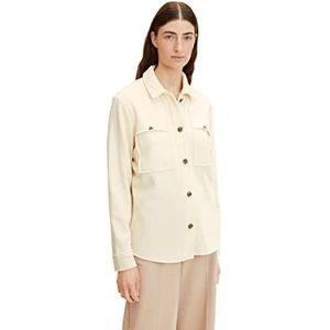 TOM TAILOR Dames Hemdjack 1034008, 28130 - Soft Buttercream, M