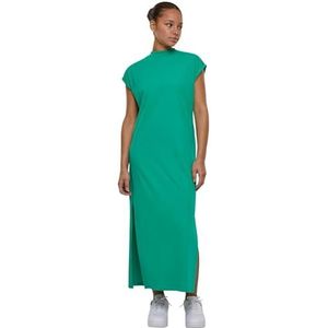 Urban Classics Ladies Long Extended Shoulder Dress, jurk voor dames, verkrijgbaar in vele verschillende kleuren, maten XS - 5XL, groen, M