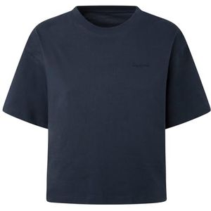 Pepe Jeans Billie T-shirt voor dames, Blauw (Dulwich), XL