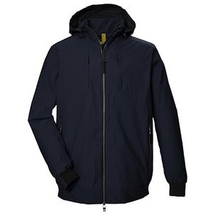 STOY Heren functionele jas -Blouson waterdicht met afneembare capuchon - grote maten STS 16 MN BLSN, donkermarineblauw, 3XL, 43104-000