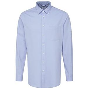 Seidensticker Heren 156272 Hemd, Blauw, 45