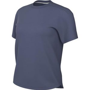 Nike Dames W Nk One Relaxed Df Ss Top, Diffused Blue/Black, FN2814-491, M