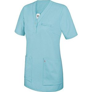 BP 1740-435-111-XL Overtrek-tuniek voor vrouwen, 1/2 mouw, V-hals met smalle drukknoopband, 180,00 g/m² stofmix, oceaan, XL
