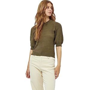 Peppercorn Osiris gebreide trui met halve mouwen voor dames, 3820 Kappertjes, L