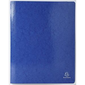 Exacompta - ref. 380807B - Doos van 25 gelamineerde glanskartonnen snelhechtmappen Iderama® 355 g/m² - FSC® gecertificeerd - Afmetingen: 24 x 32 cm voor A4 documenten - kleur donkerblauw