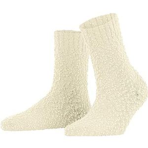 FALKE Seashell Damessokken, duurzaam biologisch katoen, halfhoog zonder patroon, 1 paar sokken, wit (off-white 2041), 39-42