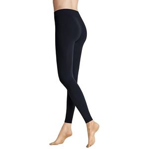 Hudson Naadloze dameslegging met rolrand, Marine 0337, S-M