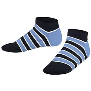 FALKE Uniseks-kind Korte Sokken Simple Stripes K SN Katoen Kort gedessineerd 1 Paar, Blauw (Marine 6120) nieuw - milieuvriendelijk, 35-38