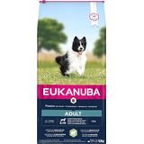 EUKANUBA premium hondenvoer met lamvlees & rijst voor kleine en middelgrote rassen - droogvoer voor volwassen honden, 12 kg