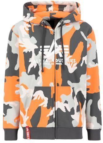 Alpha Industries - Basic Zip Hoody - Sweater - Grijs - Katoen/Polyester