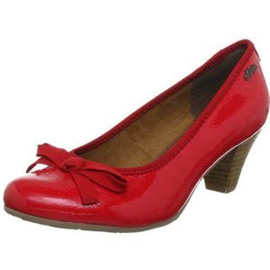 s.Oliver Casual Pumps voor dames, Rode Rot Chili Patent 523, 38 EU