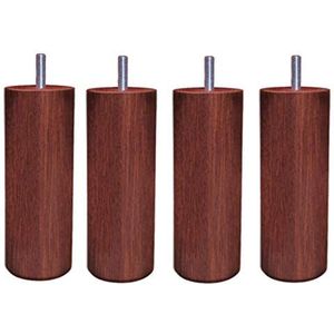 MARGOT 3700527848563 kameleon cilinder, set van 4 poten, mahoniehout, hoogte 25 cm