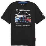 PUMA BMW M Motorsport Bold Graphic T-shirt voor Heren, Zwart, Maat S