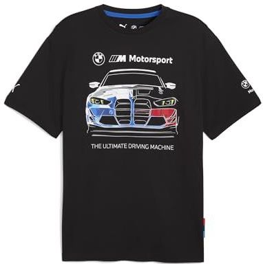 PUMA BMW M Motorsport Bold Graphic T-shirt voor Heren, Zwart, Maat S