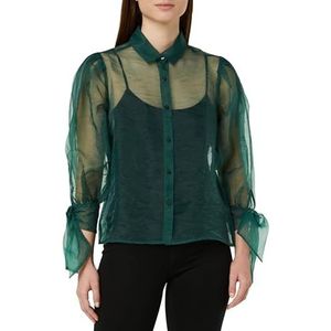 nascita Dames organza blouse blouse, smaragd, S
