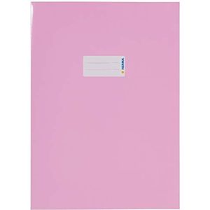 HERMA 19805 kartonnen omslag DIN A4 met beschrijfbaar etiket, van stevig en extra sterk papier, papierhoezen voor schoolschriften, roze