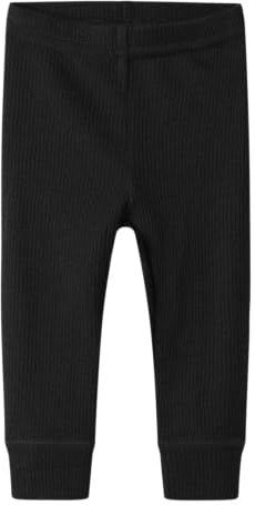 Name It - NbnWax - Leggings - Zwart - Wol - Rib