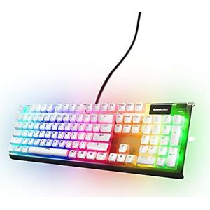 SteelSeries Prismcaps - Double Shot Pudding Style toetsen - duurzaam PBT thermoplastisch - compatibel met een breed scala aan mechanische toetsenborden - wit