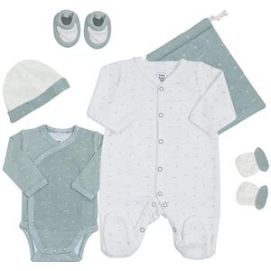 TROIS KILOS SEPT Geboorteset, kleur, saliegroen, 0 maanden, uniseks, baby, Salie groen, 0mois