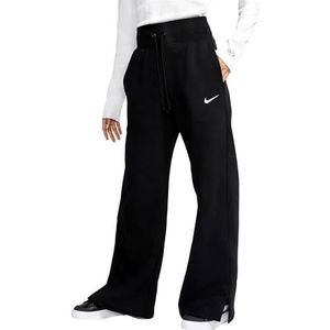 Nike DQ5615-010W NSW PHNX FLC HR Pant Wide sportbroek zwart/sail 2XL-T, zwart/Sail, XXL