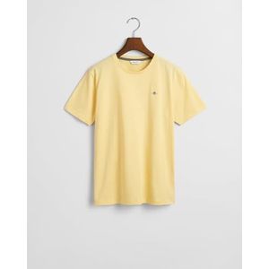GANT Unisex Kids Shield Ss T-shirt, Dusty Light Yellow, 92