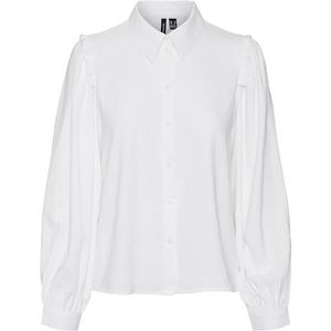 Blouse - VMAni - Effen - Klassieke Blouse - Lange Mouw - Wijde Pasvorm