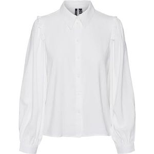 Blouse - VMAni - Effen - Klassieke Blouse - Lange Mouw - Wijde Pasvorm