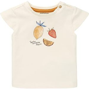 Noppies Baby Alcobendas T-shirt met korte mouwen voor babymeisjes, Antiek Wit - P331, 56 cm