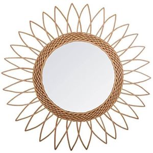 Spiegel rozet – rotan D50 cm – sfeer voor gebruik binnenshuis