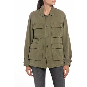 Replay Dames W7576A jas, 962 Light Khaki, XXS, 962 LIGHT KHAKI, XXS