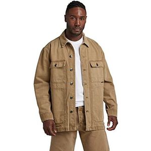 G-STAR RAW Men's Chore Workwear Jacket, Brown (Rainbow dk toggee gd D23019-D300-G040), M, bruin (Rainbow Dk Toggee Gd D23019-d300-g040), M