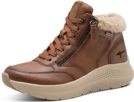 Tamaris - Duo-Tex - Dameslaarzen - Cognac - Comfortabele Kanten Boot