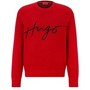 HUGO Heren Stigg Knitted Sweater Open Pink693, L, Open pink693, L