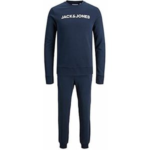 JACK & JONES Jaclounge Set Noos Pyjamaset voor heren, Navy Blazer/Detail:navy blazer, XL