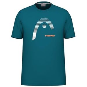 HEAD - Carl - T-shirt - Teal - Polyester/Katoen/Elastaan