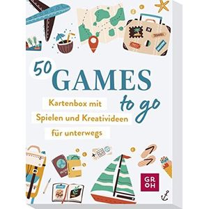 50 Games to go - Kartenbox mit vielen Spielen und Kreativideen für unterwegs: Das ideale Reisespiel für Kinder und Erwachsene - einfach eine der handlichen Karten ziehen!