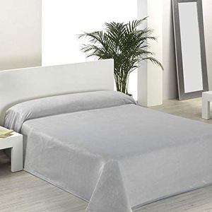 BGEUROPE Sprei Micro Coral – 260 x 240 cm – lichtgrijs