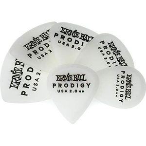 Ernie Ball 2.0 mm White Multipack Prodigy Picks 6-pack