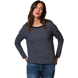 Street One Dames A318989 shirt met lange mouwen, deep blue, 38, blauw (deep blue), 38