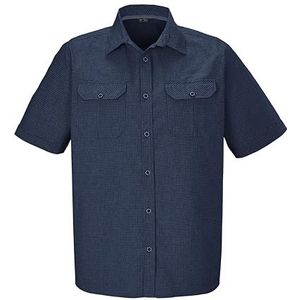 killtec heren Functioneel shirt/shirt met korte mouwen/outdoor shirt KOS 47 MN WVN SHRT, dunkelblau, 3XL, 42843-000