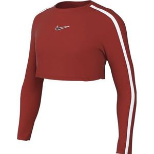 Nike Unisex Kids Top G Nsw Crp Ls Top Sw, Mystic Red/White, FV3665-611, XS