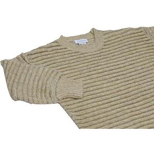 Caneva Dames Slouchy Long Crewneck Stretch Neck Pullover Sweater Zwart Maat XS/S, Crème, XS